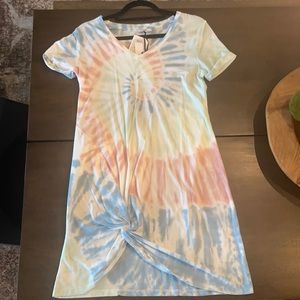 Z Supply Tie Dye Side Knot Dress
